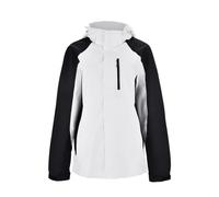 Donna Impermeabile Giacca da Pioggia Giacche di Zip cappotto esterno mezza stagione Softshell Jacket leggero maniche lunghe autunno inverno con Cappuccio Raincoat Sportiva Outdoor