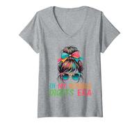 Donna in My Double Digits Era - Ragazze 10° Compleanno Maglietta con Collo a V
