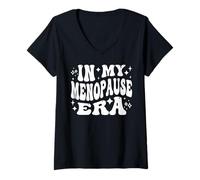 Donna in My Menopause Era Funny Hot Flashes Women Maglietta con Collo a V