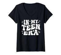 Donna in My Teen Era, Divertente tredicesimo Compleanno Ufficiale di in My Teen Era Maglietta con Collo a V