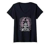 Donna Incantesimi prima della strega Umore di Witchcore Maglietta con Collo a V