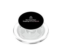 Donna incinta che tiene un piccolo annuncio segreto PopSockets PopGrip per MagSafe