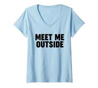 Donna INCONTRIAMI Fuori Maglietta con Collo a V