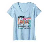 Donna Incredibile Onesto Paziente Mamma Sostegno Nurturing Maglietta con Collo a V