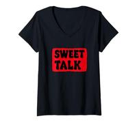 Donna Incredibile Sweet Talk Look per Adulti e Bambini Maglietta con Collo a V