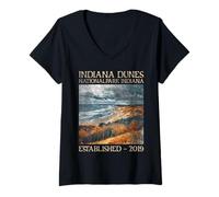 Donna Indiana Dunes National Park | Indiana Maglietta con Collo a V