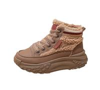Donna Invernali Sneakers con Zeppa Stringate Leggero E Ammortizzato Weich E Comode Trekking Scarpe Outdoor Pelliccia Sneakers Adatte per Le Escursioni per Ginnastica da Estern E Camminare