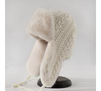 Donna Inverno Cavo Maglia Colbacco Pelliccia Finta Paraorecchie Antivento Russo