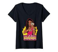 Donna Investi nel Tuo Sogno macina Ora Dopo Melanin Queen Maglietta con Collo a V