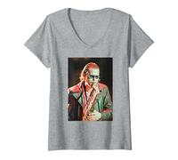 Donna INXS Elegantemente Wasted Era Live A Cardiff 1997 Maglietta con Collo a V