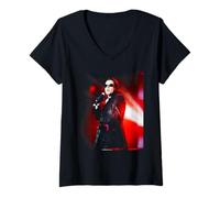 Donna INXS Elegantemente Wasted Era World Tour Michael Hutchence 1997 Maglietta con Collo a V
