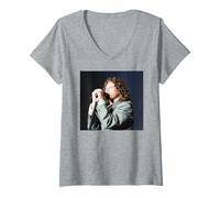 Donna INXS Live X Factor World Tour Michael Hutchence 1990 Maglietta con Collo a V