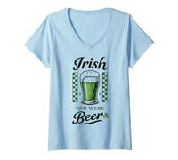 Donna Irish You Were Beer St Patrick's Day Fun Maglietta con Collo a V