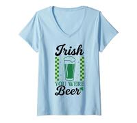 Donna Irish You Were Beer St Patrick's Day Fun Maglietta con Collo a V