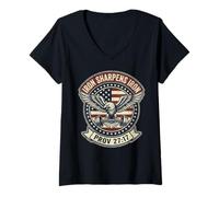 Donna Iron Sharpens Iron Christian Men Bible Scripture Gym Workout Maglietta con Collo a V