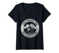 Donna Iron Sharpens Iron Proverbs 27 17 Maglietta con Collo a V