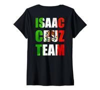 Donna Isaac Pitbull Cruz Boxing Mexicans Fighters Maglietta con Collo a V