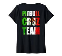 Donna Isaac Pitbull Cruz Boxing Mexicans Fighters Maglietta con Collo a V