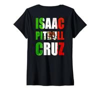 Donna Isaac Pitbull Cruz Boxing Mexicans Fighters Maglietta con Collo a V