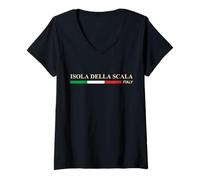Donna Isola della Scala Italia Maglietta con Collo a V