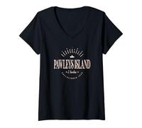 Donna Isola di Pawleys Carolina del Sud Moderna - Pawleys Island SC Maglietta con Collo a V