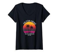 Donna Isola Hilton Head Maglietta con Collo a V