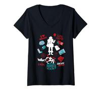 Donna IT (2019) Pennywise Icons Maglietta con Collo a V