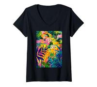 Donna Italia Matera Travel Art Maglietta con Collo a V