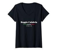 Donna Italia - Reggio Calabria Maglietta con Collo a V