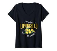 Donna Italia Vacay Limoncello non il tuo Opinione Limoncello Spritz Maglietta con Collo a V