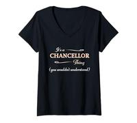 Donna It's a CHANCELLOR Thing You Wouldn't Understand | Nome Gift Maglietta con Collo a V