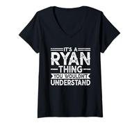 Donna It's A Ryan Thing You Wouldn't Understand Family Name Maglietta con Collo a V