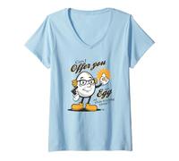 Donna It's Always Sunny Can I Offer You An Egg Frank TV Show Maglietta con Collo a V