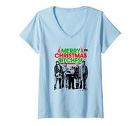 Donna It's Always Sunny Merry Christmas from The Gang Holiday Maglietta con Collo a V