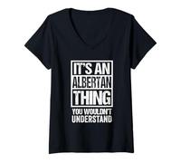 Donna It's An Albertan Thing You Wouldn't Understand Canada Maglietta con Collo a V