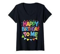 Donna It's My Birthday Birthday Party Uomini Donne Bambini Maglietta con Collo a V