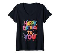 Donna It's My Birthday Birthday Party Uomini Donne Bambini Maglietta con Collo a V