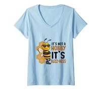 Donna It's Not A Hobby Its Buzz-Ness Honey Jar Bee Collector Tee Maglietta con Collo a V