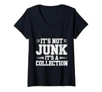 Donna It's Not Junk It's A Collection - Maglietta con Collo a V