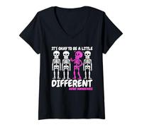 Donna It's Okay To Be A Little Different ADHD Maglietta con Collo a V