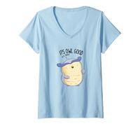 Donna It's Owl Good Funny Bird Pun Maglietta con Collo a V