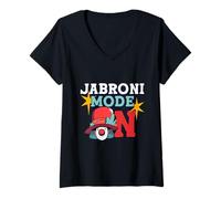 Donna Jabroni Mode On Maglietta con Collo a V