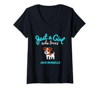 Donna Jack Russell Maglietta con Collo a V