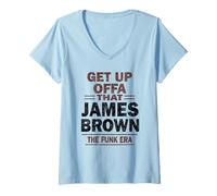Donna James Brown Si alza offa Che l'era Funk Maglietta con Collo a V