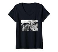 Donna James Hunt Jackie Stewart Motor Racing Piloti Marchi Hatch Maglietta con Collo a V