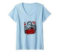 Donna James Joyce Ulisse Dublino Letteratura Bloomsday Maglietta con Collo a V