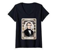 Donna James K. Polk Maglietta con Collo a V
