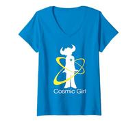 Donna Jamiroquai Logo ufficiale Cosmic Girl Buffalo Maglietta con Collo a V