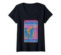 Donna Janis Joplin Avalon Ballroom San Francisco Giugno 1966 Rosa Maglietta con Collo a V