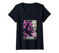 Donna Janis Joplin Live Avalon Ballroom San Francisco Giugno 1966 Maglietta con Collo a V
